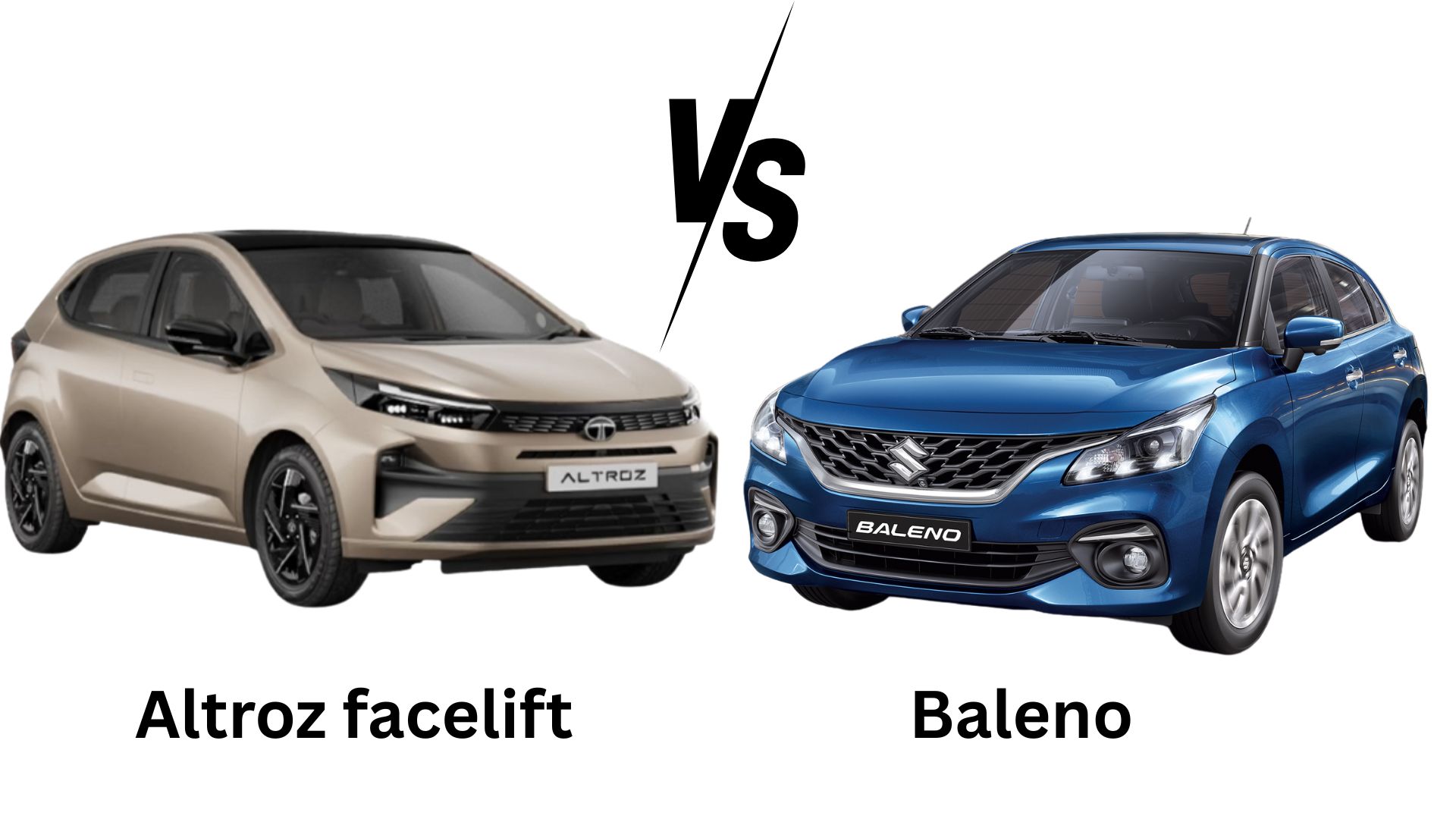 Altroz Facelift vs Baleno
