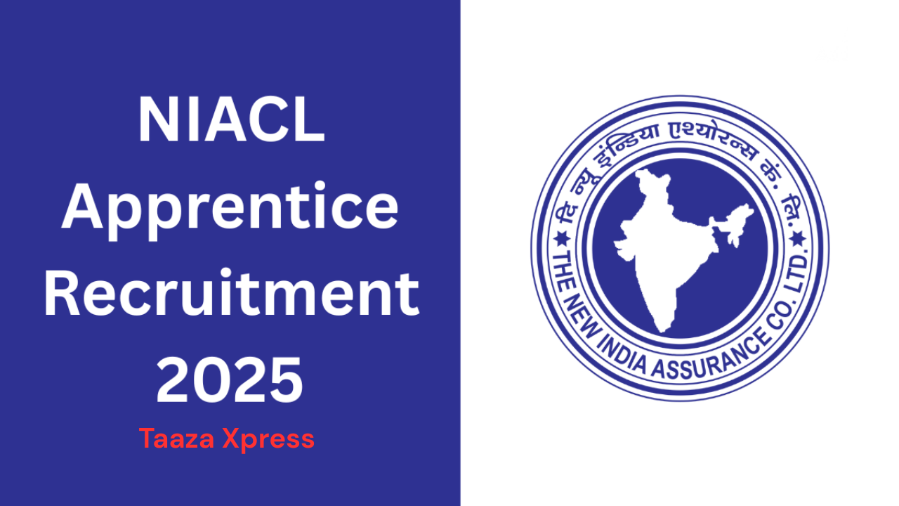 Niacl Apprentice recruitment 2025