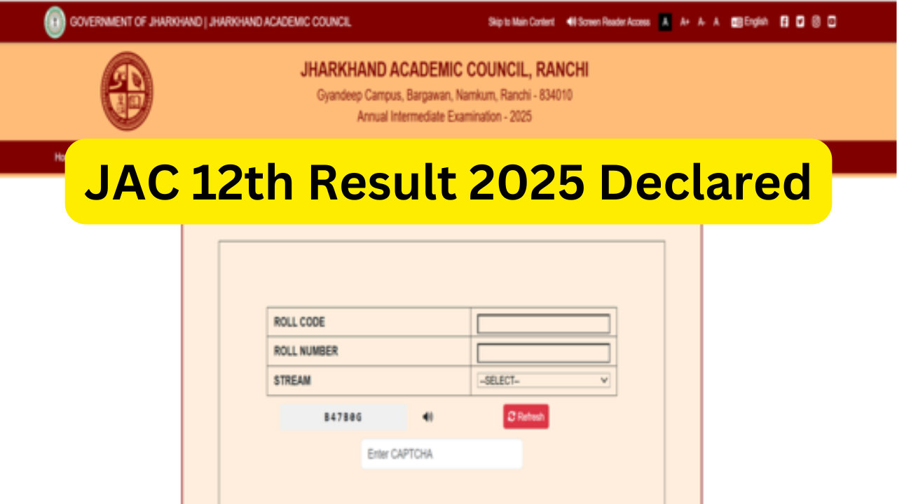 JAC 12th Result 2025